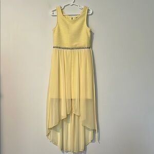 Crystal Doll Yellow Formal Dress with Silver Accents‎